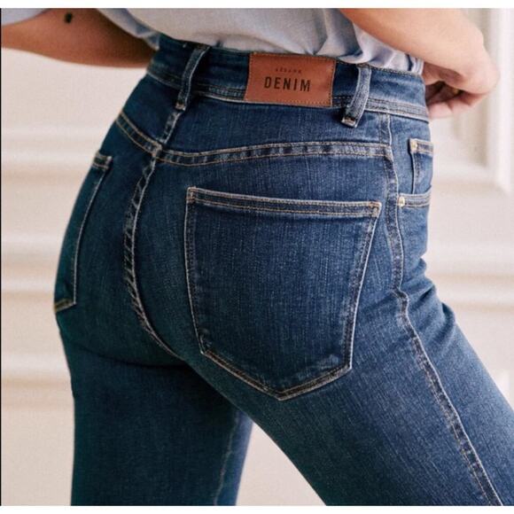 Sezane Slim Parfait Mid Rise Skinny Jean Denim Size 26 - Picture 7 of 11